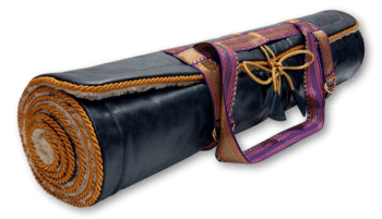 Holistic Silk Yoga Rug Mat - Plain Navy
